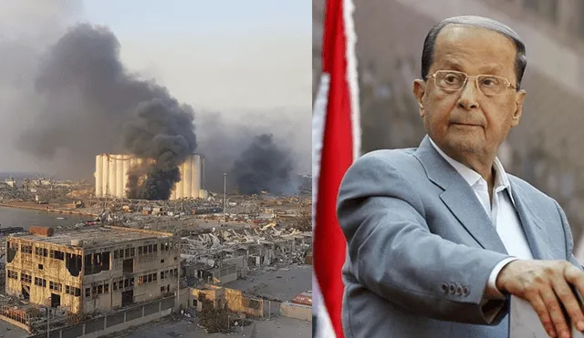 El presidente Aoun fue informado el 20 de julio 2020 a través del informe de Seguridad del Estado. Foto: composición.
