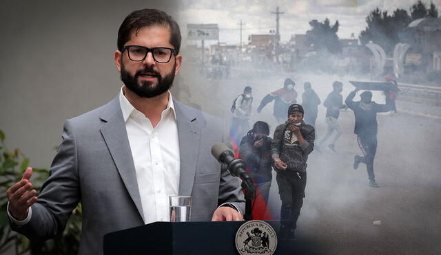 Gabriel Boric lamentó muertes en protestas en Perú.Foto: composición LR/AFP/EFE