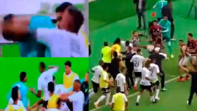 Corinthians sub-20: Salvaje golpiza contra el arquero rival tras perder semifinal [VIDEO] 