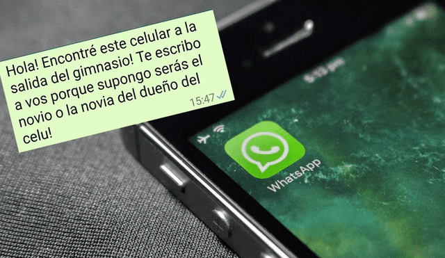 WhatsApp: Encontró celular, escribió al dueño para entregarlo y recibió este pedido