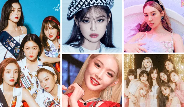Los grupos y solistas femeninas de K-pop se unen al Día internacional de la mujer. Foto composición: YG Entertainment, SM Entertainment, JYP Entertainment, La República y NME,