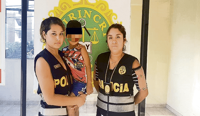 Trujillo: rescatan a niño ecuatoriano secuestrado por un peruano