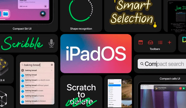 Apple presenta iPadOS 14, el nuevo sistema operativo del iPad. Foto: Apple.