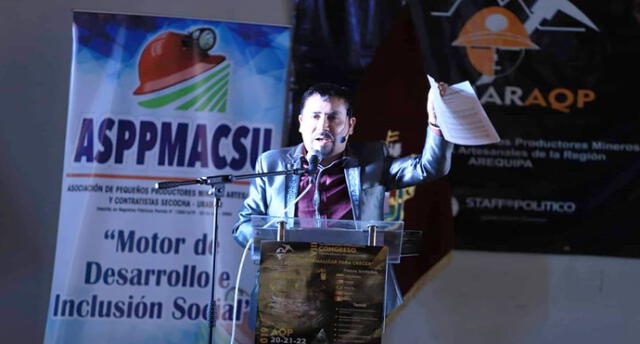Gobernador de Arequipa presenta ordenanza para agilizar formalización de 15 mil mineros artesanales. Foto: GRA