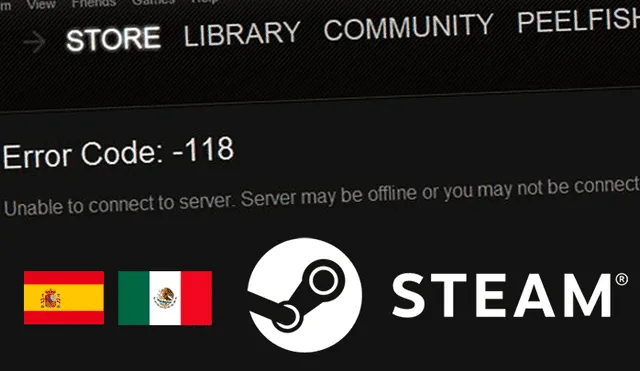Error 503 aparece a millones de usuarios de Steam en España y México.