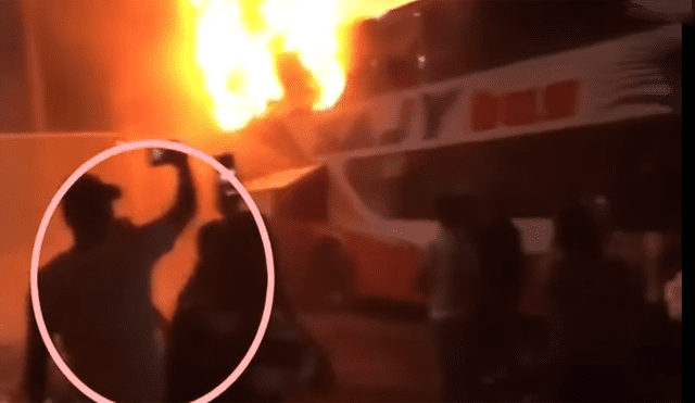 Incendio en Fiori: difunden nuevo video que muestra cómo se intentó rescatar a los pasajeros del bus
