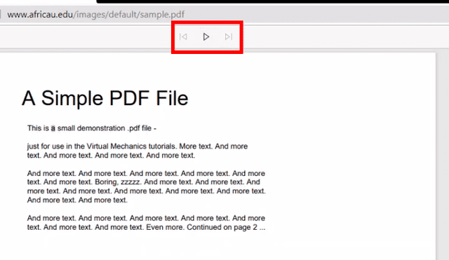 Y busca y descarga "Read Aloud PDF". Luego reinicia y activa la opción.