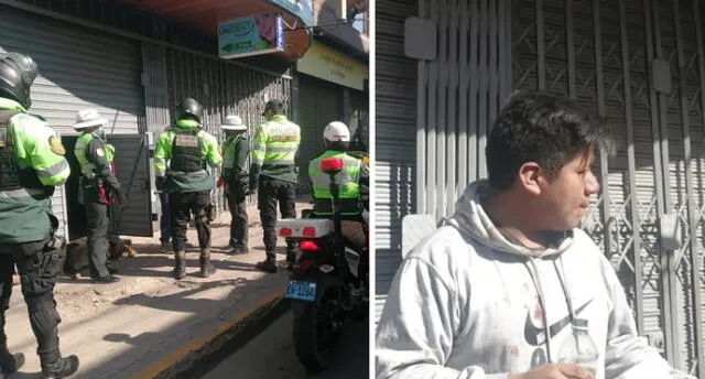 Dueño del negocio fue atacado por cinco delincuentes, en pleno centro de la ciudad de Puno. Foto: Cortesía.