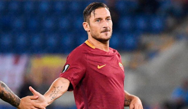 Francesco Totti empezará de suplente su último partido con la Roma