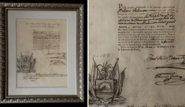 Documento histórico fue robado del Archivo General de la Nación. Foto: Ministerio de Cultura