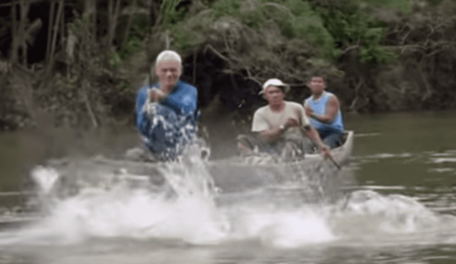 Pescadores ingresan a peligroso río para captura a gigantesco monstruo de río.