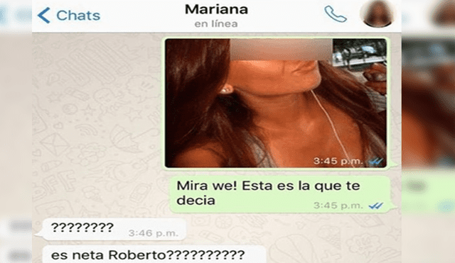 WhatsApp: recibe por error fotos de la amante del esposo y reacciona así [FOTOS]