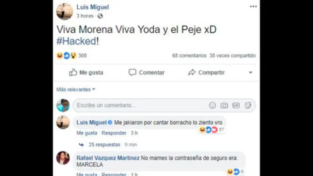 Facebook: Hackers se burlan de Luis Miguel con curiosos memes [FOTOS]