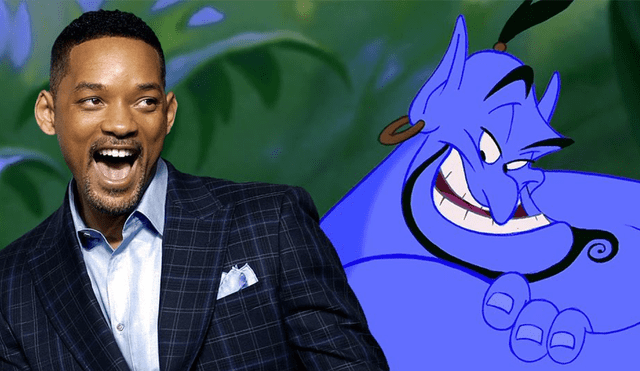 Aladdin: filtran foto de Will Smith como el 'Genio' azul de la historia