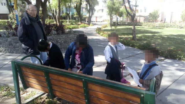 En Arequipa serenazgo encuentra a cuatro niños deambulando tras faltar a colegio