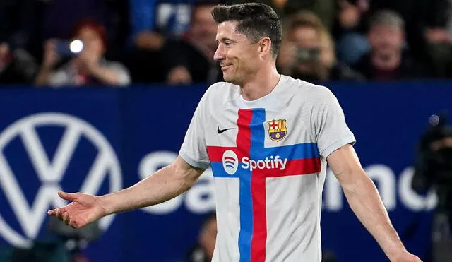 Lewandowski llegó al Barcelona a mediados del 2022 procedente del Bayern Múnich. Foto: AFP