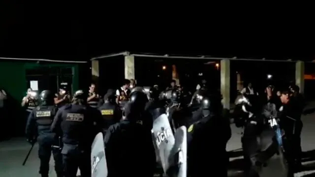 Policías intervinieron en ex penal Río Seco.