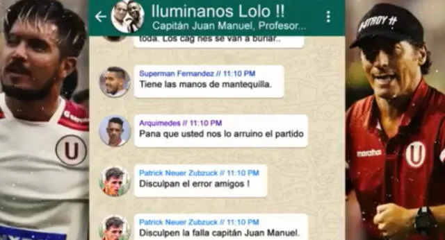 WhatsApp: Chat parodia de Universitario de Deportes tras perder el clásico es viral