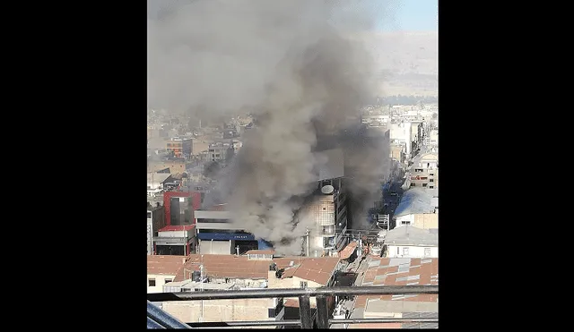 Incendio en Huancayo