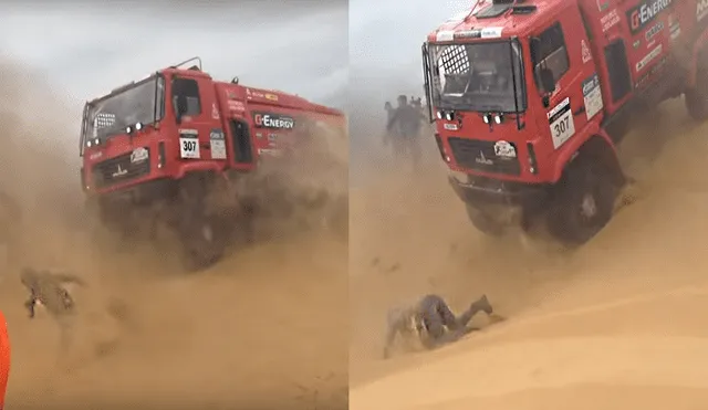 Rally Dakar 2018: Esta es la verdad del video en que camión aplastó a hombre