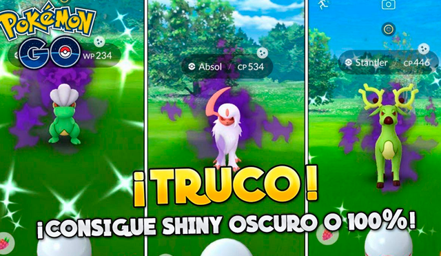 Truco de Pokémon GO para capturar pokémon oscuros shiny