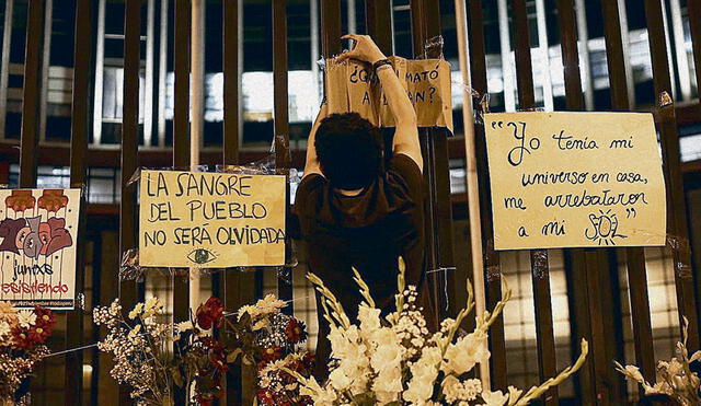 Inti y Bryan: militantes de Fuerza Popular detrás de mural borrado