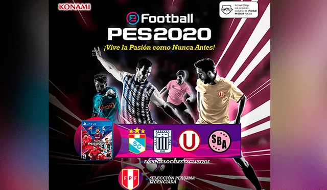 Fecha de lanzamiento, ediciones, precio y equipos licenciados en PES 2020.