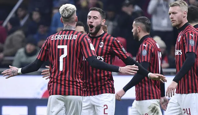 Milan se había puesto en ventaja con un gol de Rebic. Foto: AFP.