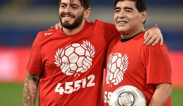 Diego Maradona Junior le dedicó emotiva carta a su padre cuando se enteró de su fallecimiento. Foto: EFE
