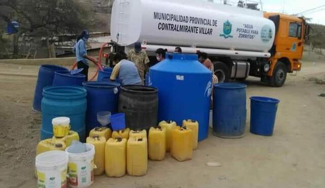 Moradores recibieron líquido elemental después de varios días