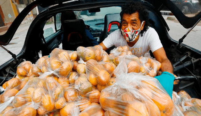 Cómicos ambulantes José Luis Cachay vende mandarinas por delivery tras quedarse sin trabajo ni dinero por la cuarentena