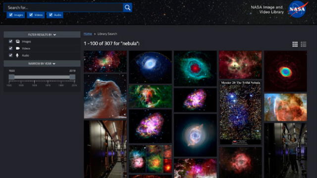NASA libera fotografías, videos y audios en un buscador público y gratuito