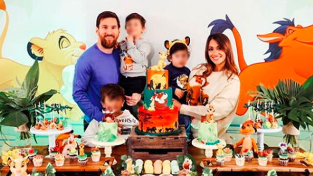 Lionel Messi y Antonella Roccuzzo celebran los dos años de su hijo Ciro. Foto: Instagram