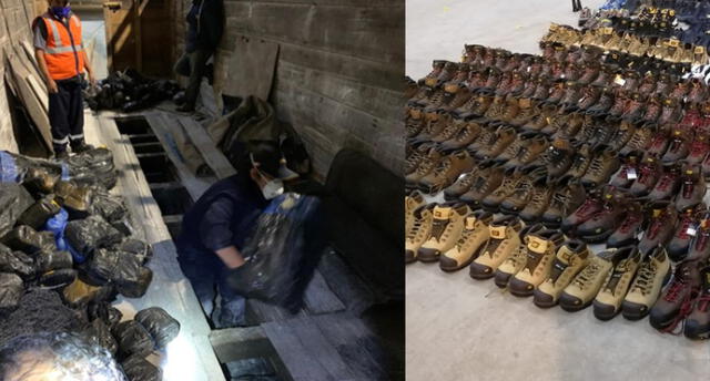 Mercadería de contrabando, consistente en zapatos, fue descubierta cuando pasaban control aduanero en Tomasiri.