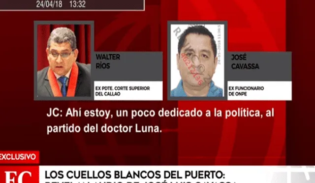 En nuevo audio, Cavassa confirmó que realizó labor política para José Luna 