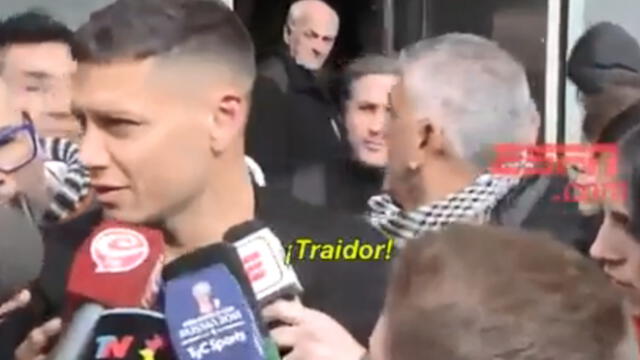 El incómodo momento que pasó jugador argentino en plena entrevista [VIDEO]