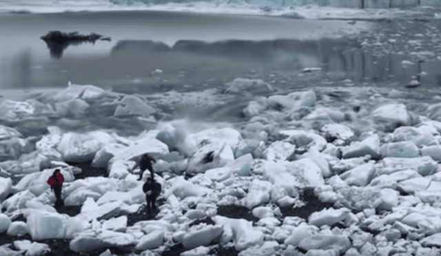 YouTube viral: gigantesco glaciar colapsa y por poco mata a turistas que visitaban el lugar [VIDEO]