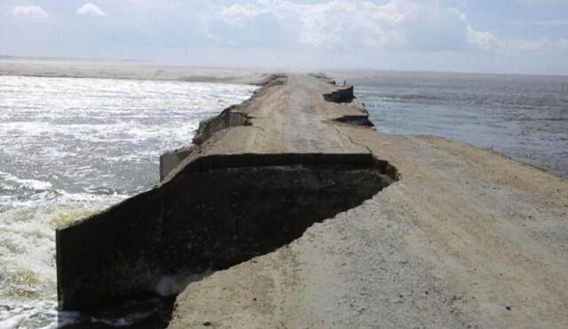 Desborde del río Piura deteriora tramo de la Panamericana Norte | VIDEO