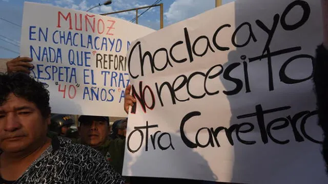 Protestas en Chaclacayo