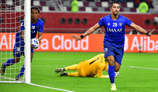 Salem Al Dawsari marcó el primer gol del Flamengo vs. Al-Hilal por la semifinal del Mundial de Clubes 2019. | Foto: AFP