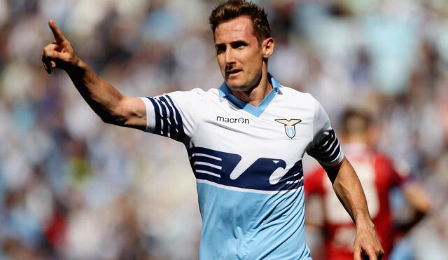 La Lazio de Italia fue el último equipo en el que jugó Klose. Foto: Google.