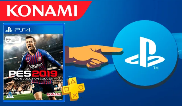 Konami envía directamente a Sony a los que aún buscan explicaciones por la salida de PES 2019 en el catálogo de PlayStation Plus.