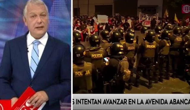 Gunter Rave rechazó los ataques de violencia que se han generado en las manifestaciones en Lima. Foto: captura de América TV