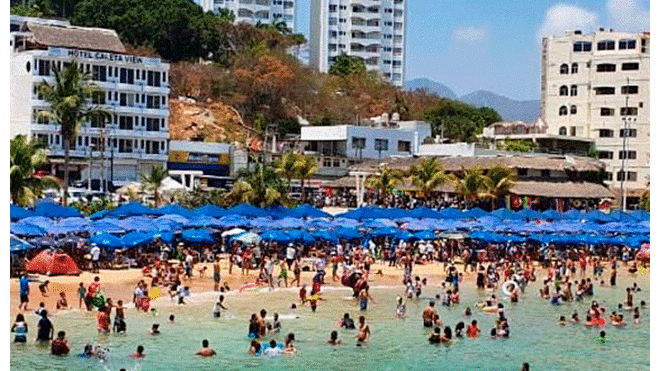 Hallan bacterias fecales en playas de Acapulco, México. Foto: Difusión