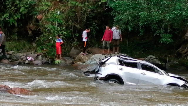 Camioneta de consejero Joel Campos cayó a río Tabaconas