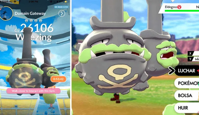 Así se ve el Weezing de Galar, el primer pokémon de la octava generación en llegar a Pokémon GO.