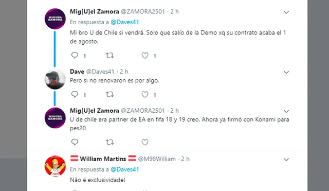 Universitario de Deportes llegaría a la demo gratuita de PES 2020 en reemplazo de la Universidad de Chile. Club chileno habría firmado exclusividad con FIFA 20.