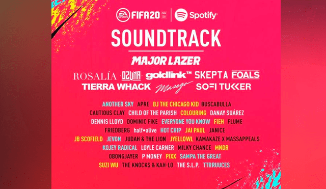 Soundtrack de FIFA 20.