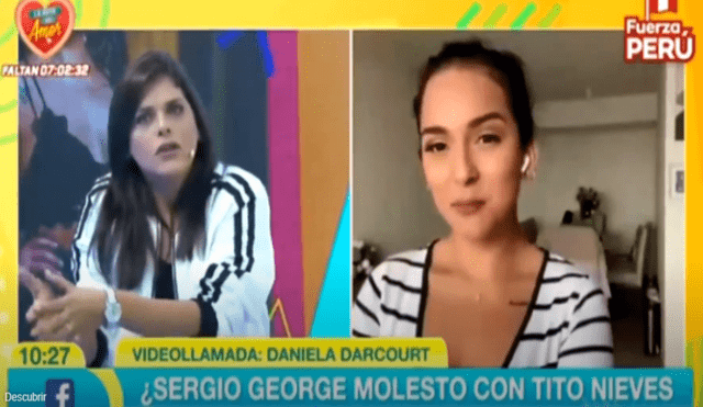 Daniela Darcourt se pronuncia sobre el alejamiento de Sergio George tras indirectas a Yahaira Plasencia con Tito Nieves