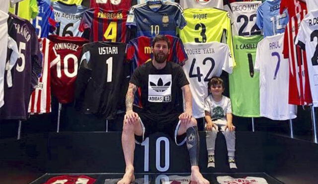 Instagram: el impresionante museo de camisetas que tiene Lionel Messi en su casa [FOTO]